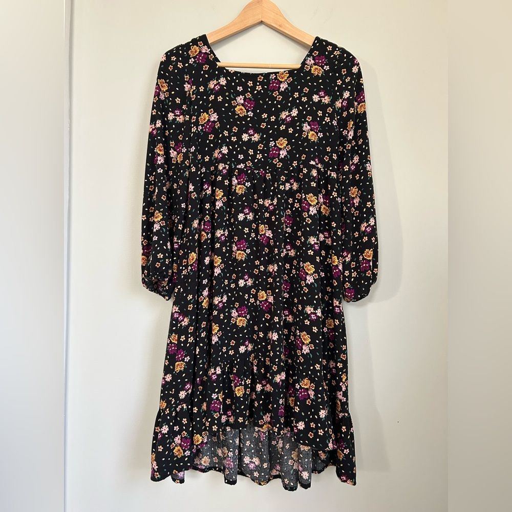 ThereAbouts Girls Multi Color Floral Dress Hi‎ Low Skirt Size Medium  10 / 12